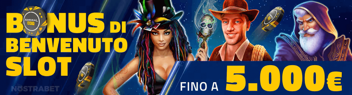 bonus di benvenuto del casinò Admiralbet