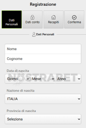 Registrazione Codere