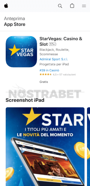 download di StarVegas per iOS