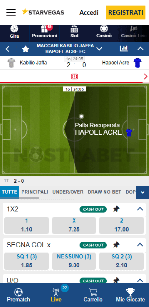 sport in diretta di StarVegas